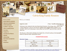 Tablet Screenshot of calvinkingfamily.myevent.com