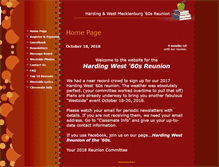 Tablet Screenshot of hardingwestreunion.myevent.com