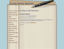 Tablet Screenshot of crump.myevent.com