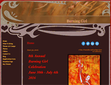 Tablet Screenshot of burninggirl.myevent.com