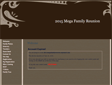 Tablet Screenshot of 2011megafamilyreunion.myevent.com