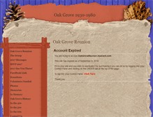 Tablet Screenshot of oakgrovereunion.myevent.com