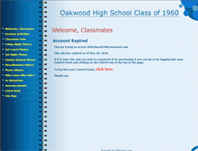 Tablet Screenshot of ohsclassof1960.myevent.com