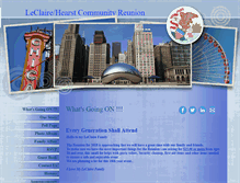 Tablet Screenshot of leclairehearstcommunityreunion.myevent.com