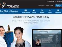 Tablet Screenshot of mitzvahs.myevent.com