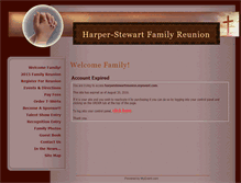 Tablet Screenshot of harperstewartreunion.myevent.com