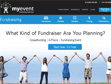 Tablet Screenshot of fundraising.myevent.com